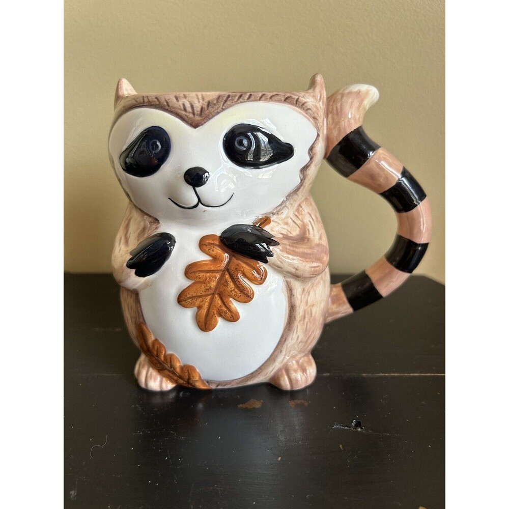 Pier 1 Imports Large Raccoon Mug
